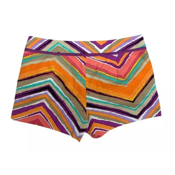 TRINA TURK Chino Shorts Womens Size 2 Colorful Stripe - Picture 3 of 6